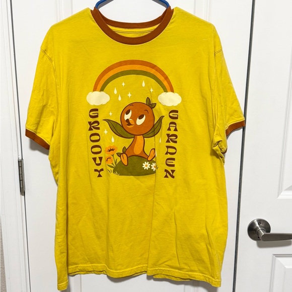 Disney Orange Bird Ringer T-Shirt 2023 Epcot Flower & Garden Festival SIZE XL - Picture 2 of 9